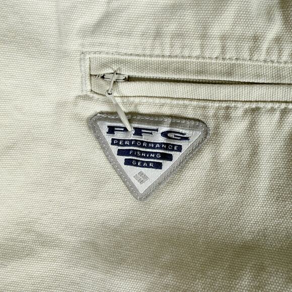 Columbia Mens Performance Fishing Gear XXL Brewha Mens Beige Shorts Cargo Hiking - Picture 4 of 12